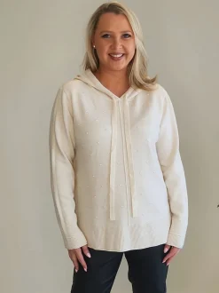 Alexa Knit Hoodie - Natural