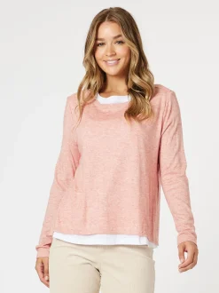 Alice 2 in 1 Knit Top - Coral
