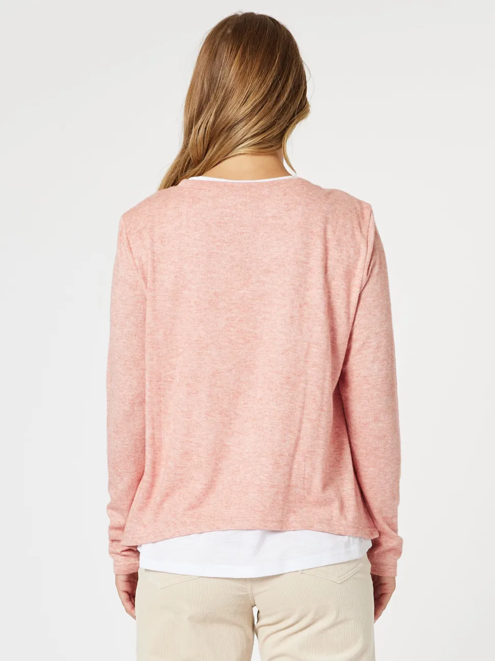Alice 2 in 1 Knit Top - Coral