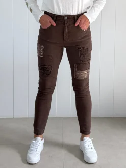 All That Jazz Applique Jean - Chocolate