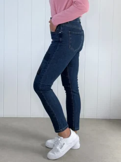 All That Jazz Applique Jean - Dark Denim