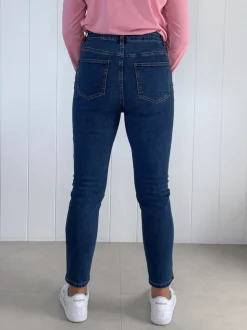 All That Jazz Applique Jean - Dark Denim