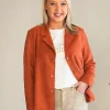 Avenue Faux Suede Jacket - Fig