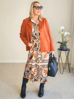 Avenue Faux Suede Jacket - Fig