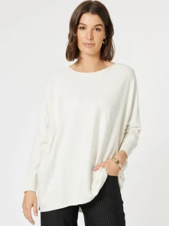 Avery Button Back Knit - Ivory