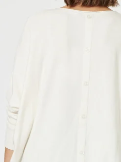 Avery Button Back Knit - Ivory