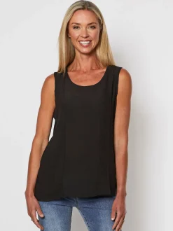 Basic Cotton Camisole - Black
