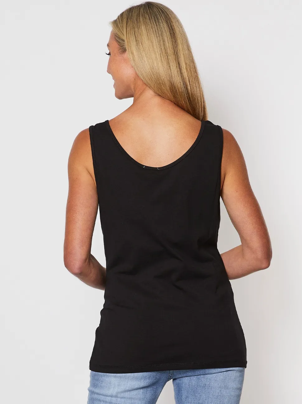 Basic Cotton Camisole - Black