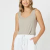 Basic Cotton Camisole - Natural