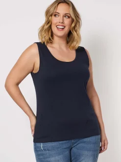 Basic Cotton Camisole - Navy