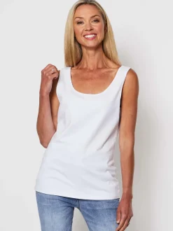 Basic Cotton Camisole - White
