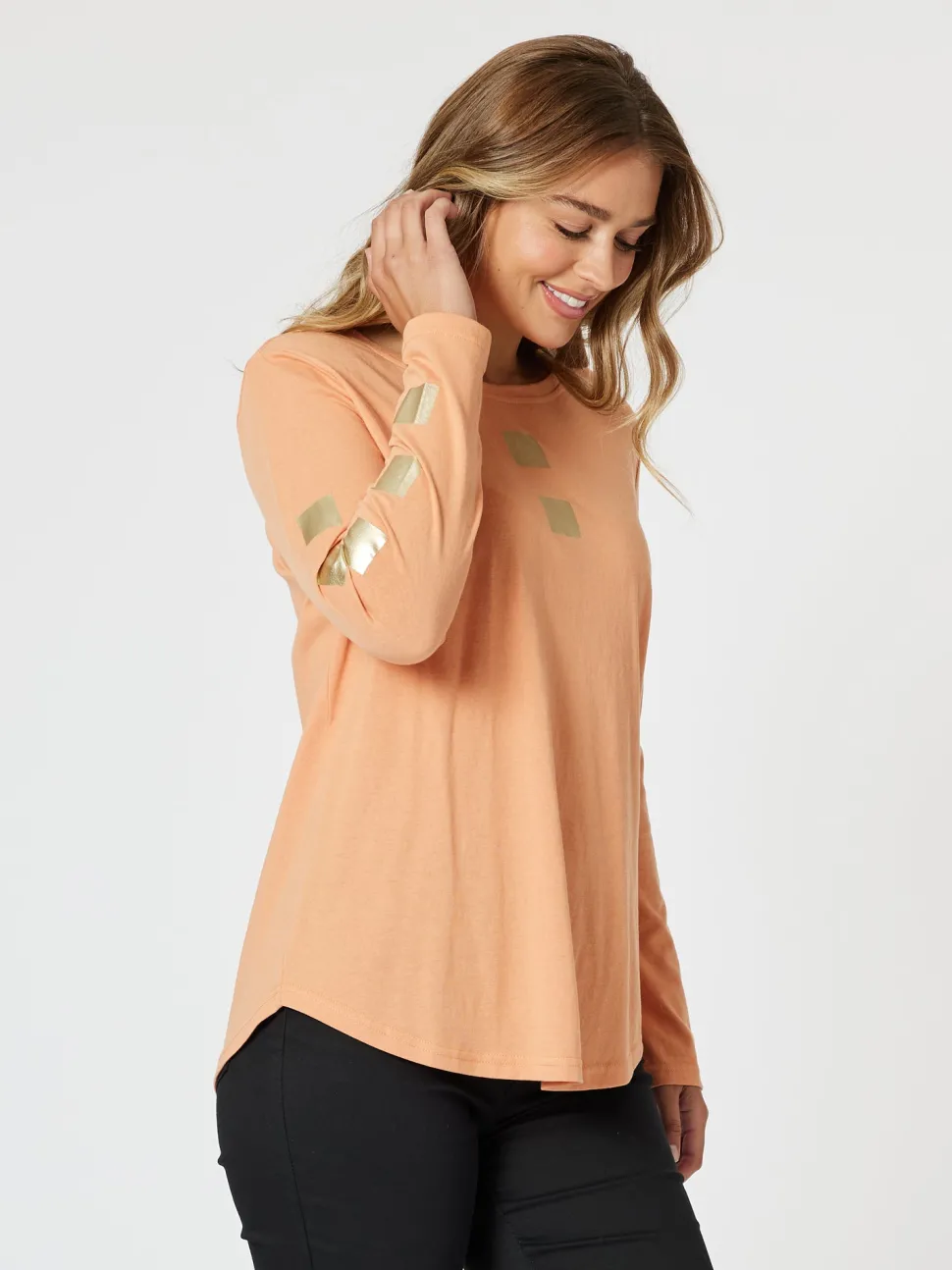 Be Square Long Sleeve Top - Melon