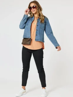Be Square Long Sleeve Top - Melon