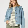 Boyfriend Denim Jacket - Washed Denim