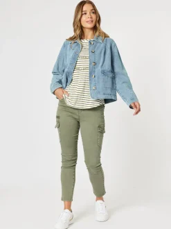 Boyfriend Denim Jacket - Washed Denim
