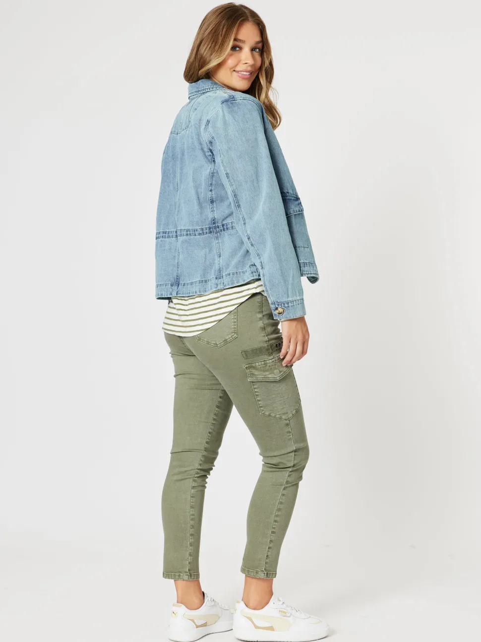 Boyfriend Denim Jacket - Washed Denim