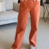 Carpenter Stretch Wide Leg Jean - Fig
