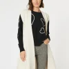 Casa Longline Knit Vest - Light Natural