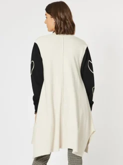 Casa Longline Knit Vest - Light Natural