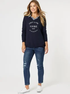 C'Est La Vie Knit - Navy
