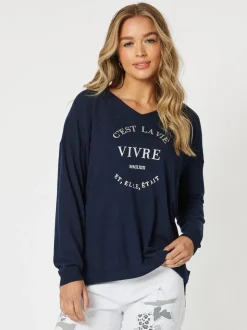 C'Est La Vie Knit - Navy