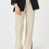 Cosy Split Hem Pant - Natural