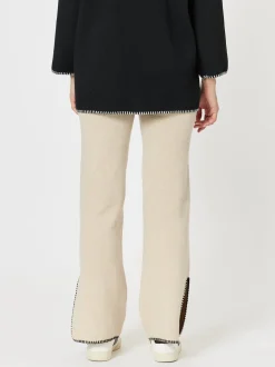 Cosy Split Hem Pant - Natural
