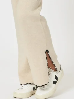 Cosy Split Hem Pant - Natural