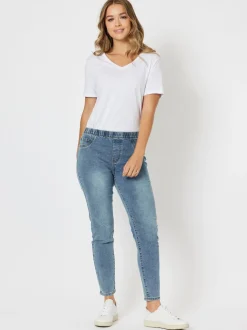 Cotton V - Neck - Shirt - White