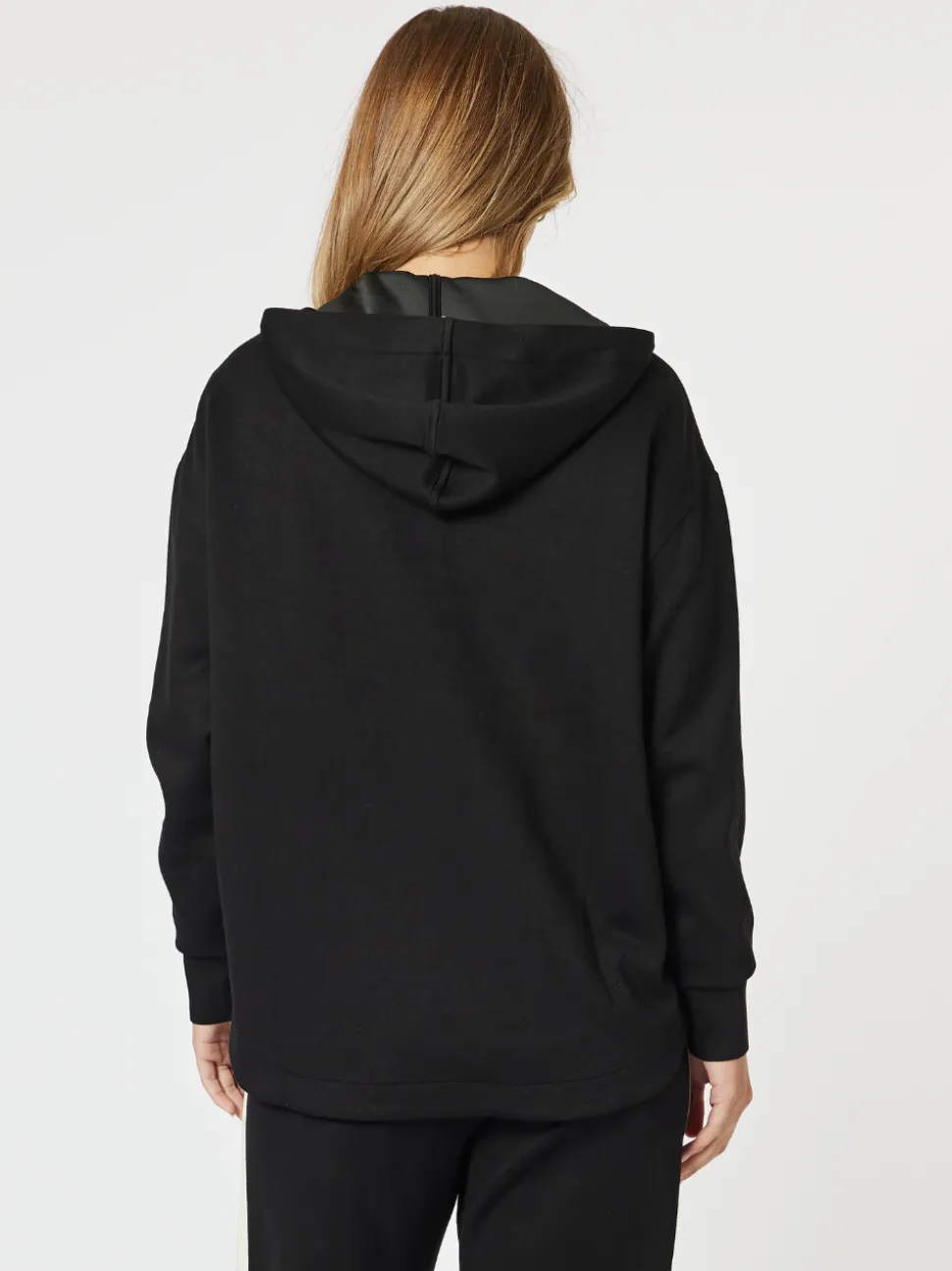 Evie Hooded Zip Sweatshirt - Black