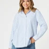 French Stripe Shirt - Blue/White