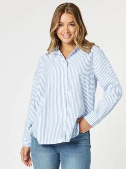 French Stripe Shirt - Blue/White