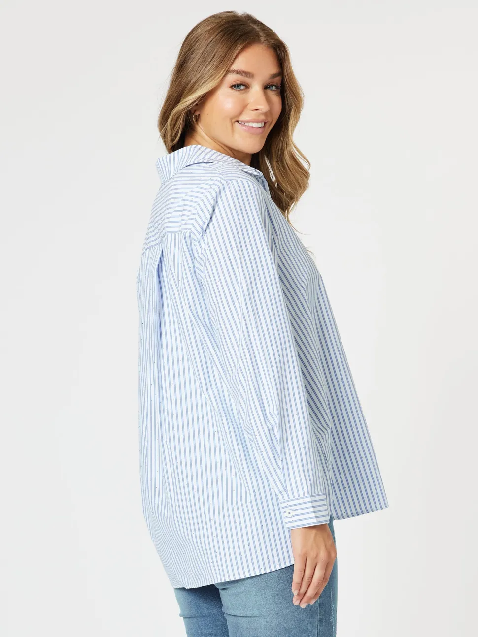 French Stripe Shirt - Blue/White