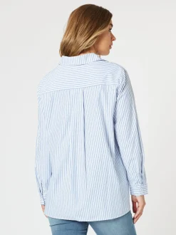 French Stripe Shirt - Blue/White