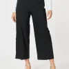 Gallery Wide Leg Button Pant - Black