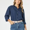 Hailey Chic Shirt - Navy