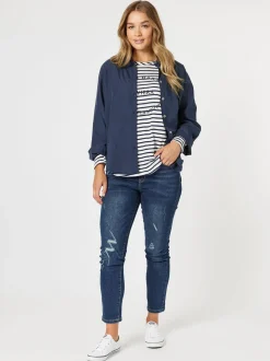 Hailey Chic Shirt - Navy