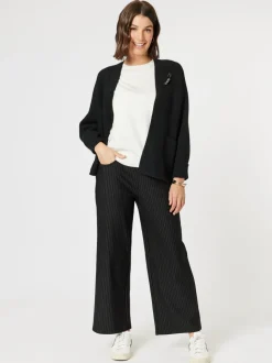 Highland Rib Cardigan - Black