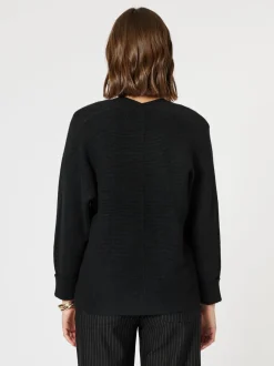 Highland Rib Cardigan - Black