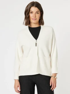 Highland Rib Cardigan - Ivory