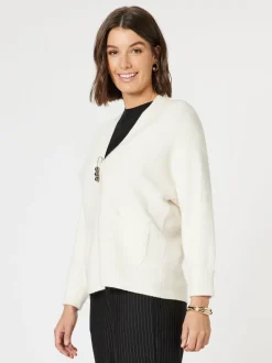 Highland Rib Cardigan - Ivory