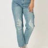 Ivy High Rise Relaxed Mom Jean - Denim