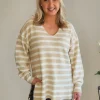 Jackie Stripe Knit - Natural