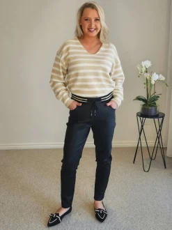 Jackie Stripe Knit - Natural