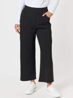 Kimmy Ponte Wide Leg Pant - Black