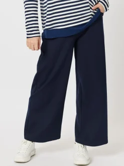 Kimmy Ponte Wide Leg Pant - Navy