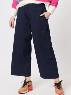 Kimmy Ponte Wide Leg Pant - Navy