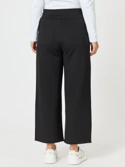 Kimmy Ponte Wide Leg Pant - Black