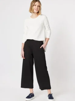 Kimmy Ponte Wide Leg Pant - Black
