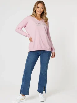 La Paris Knit Top - Pink